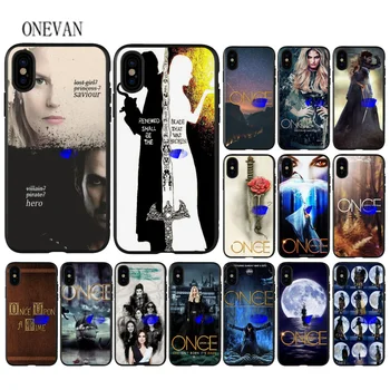 

Once Upon a Time TV show black soft Phone Case for iPhone 7 8 6 6S Plus X XS MAX 5 5S SE XR Cover