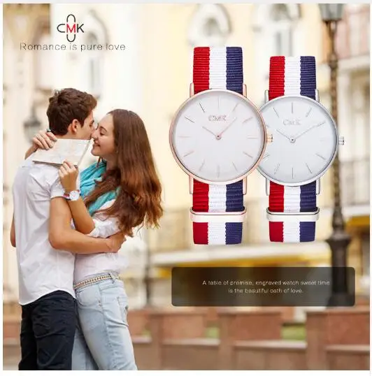 Брендовые Часы с тканым ремешком, спортивные часы с металлической кнопкой, женские часы, повседневные кварцевые наручные часы разных цветов