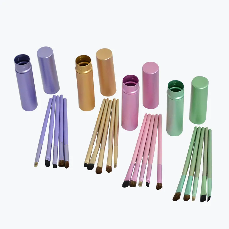 Pincel de Sombra Pincel de Maquiagem dos Olhos Lote Pçs Cavalo Cabelo Multi Barril Olho Traceless Aparelhos Make-up Cosméticos Ferramentas Ha508 40 Set - 5 12 40 set lote 5 pçs set Cavalo