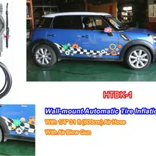 Автоматический насос для шин Система настенное крепление Тип автонаполнение с дующим пистолетом