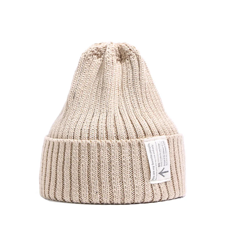 Autumn and winter women's solid color Hedging cap arrows Englishing Innocent cap men's casual bean bean hat - Цвет: H