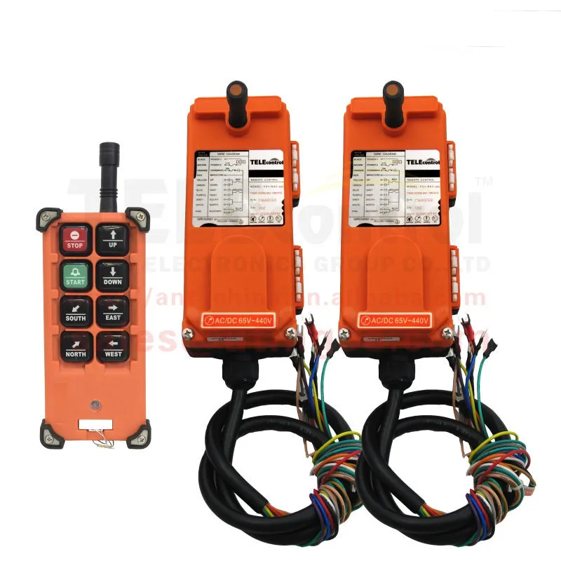 

Telecontrol industrial crane remote control F21-E1B 1 transmitter to 2 receiver for crane and hoist