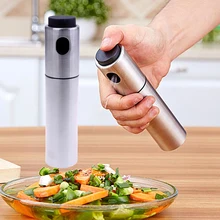 1Pcs Stainless Steel Spray Bottle Oil Sprayer Pot Spray Pump Fine Mist Olive Pump Cooking Tool BBQ Sprayer Kitchen Tools