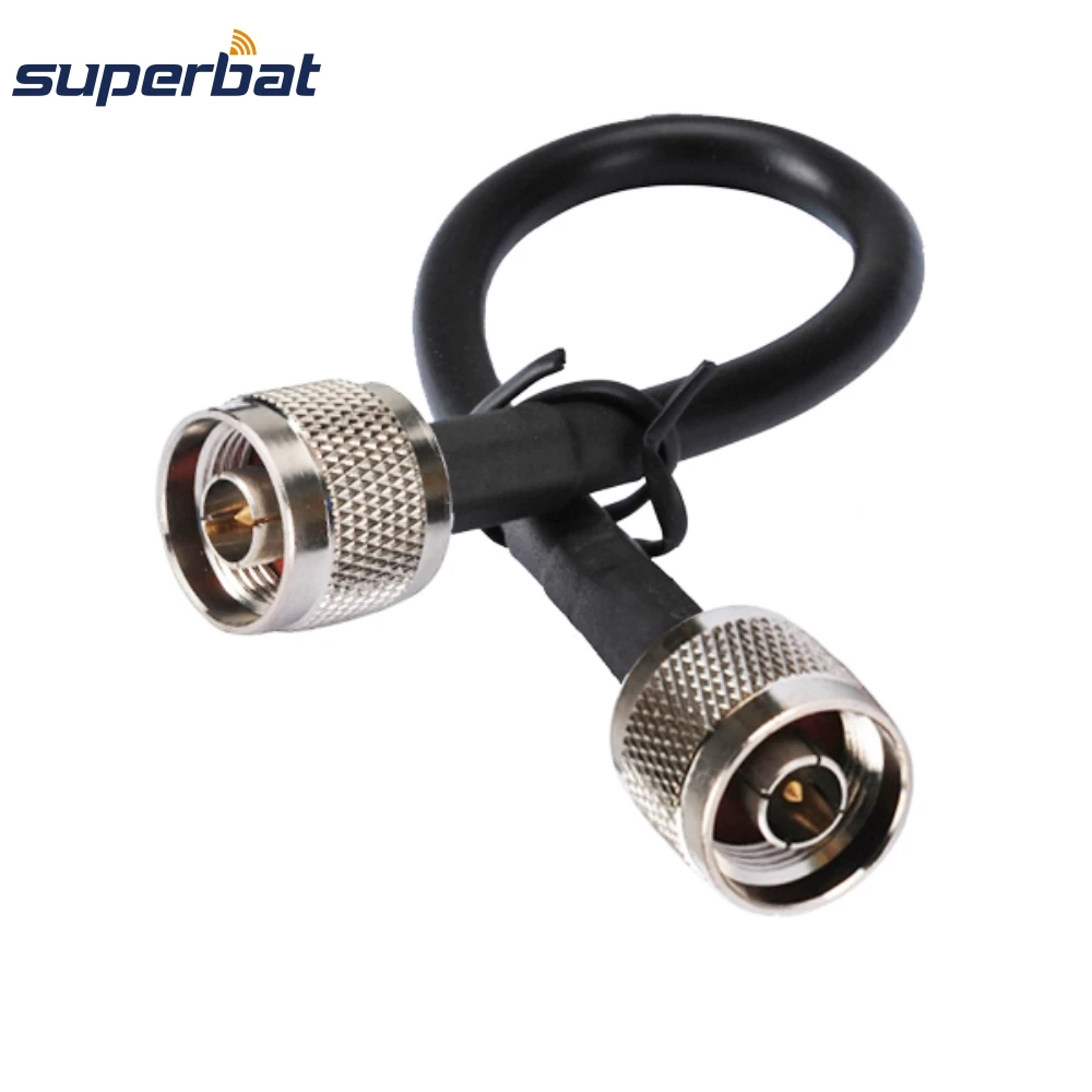 Superbat N Male to Plug Adapter Connector Straight Pigtail Coaxial Cable RG58 1M for WiFi Antenna 3G/4G Wireless