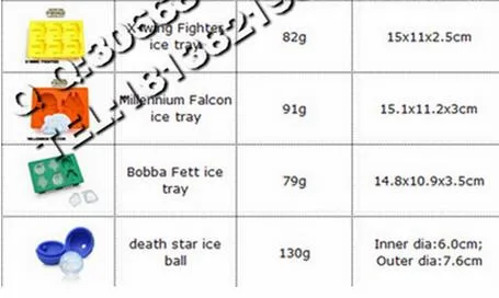 Высокое качество 8 шт. Звездные войны лоток для льда силиконовая форма льда кубик лоток для мороженого Форма для шоколадного фондана мяч Звездные войны форма