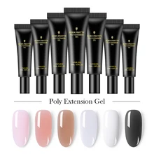 BORN PRETTY 20 мл быстростроительный полигелевый удлинитель для ногтей Crystal Builder Гель-лак для ногтей Удлинительный УФ-гель светодиодный