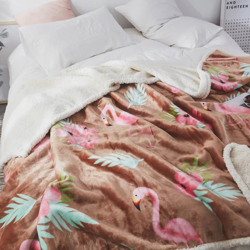 FUNBAKY Белоснежка мягкая шерсть шерпа кровать одеяло мягкий теплый коралловый флис одеяло портативный автомобиль путешествия - Цвет: 6