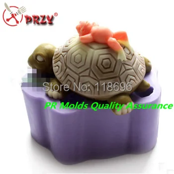 

The big turtle Modelling soap mold fondant Cake decoration mold Handmade soap mold large number of wholesale No.:si376