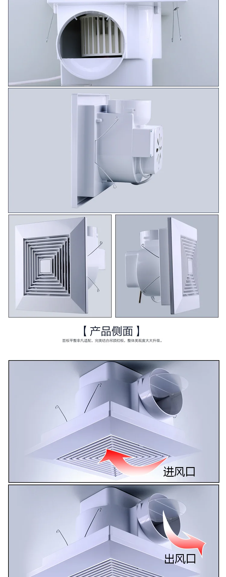 مروحة شفط كبيرة للمطبخ المنزلي 14 بوصة تهوية كبيرة الحجم الحفاظ على الطاقة ضوضاء منخفضة air suction fan kitchen kitchenkitchen top aliexpress