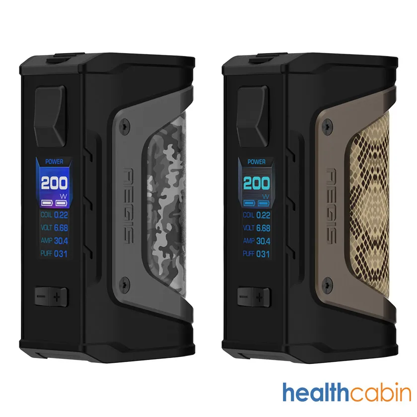 

Oringinal Geekvape Aegis Legend 200W TC Box Mod With New AS chipset &Max Output 200W e-Sigs Electronic Cigarette Mod No Battery