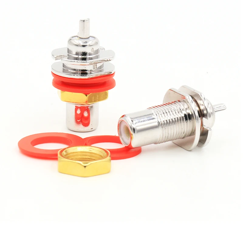 4 шт. плотный разъем RCA с родиевым покрытием|rca rhodium|connector rcaconnector female |