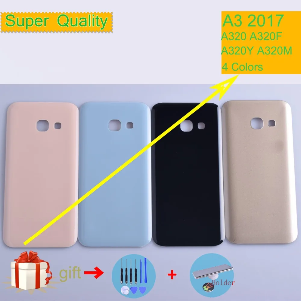 Оригинальный чехол для Samsung Galaxy A3 2017 A320 A320F A320Y Крышка батарейного отсека задняя