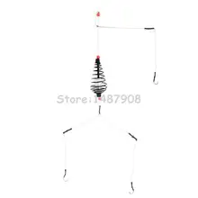 SAMSFX Crappie Карп Весна Рыбалка заземление кормушки группа с 6 видов свинца грузила 9# Крюк зонтик Rig w/3 провода руки