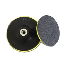 Tampons de polissage 4 pouces 5 pouces, disque auto-adhésif 100mm 125mm pour meuleuse d'angle, disque de polissage à ventouse pour papier de verre de voiture, 1 pièce