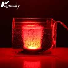 Konesky свет аквариума подводный Дистанционное управление Multi-Цвет аквариум воздух камень пузырь Лампы для мотоциклов для воды НДС пруд бассейн