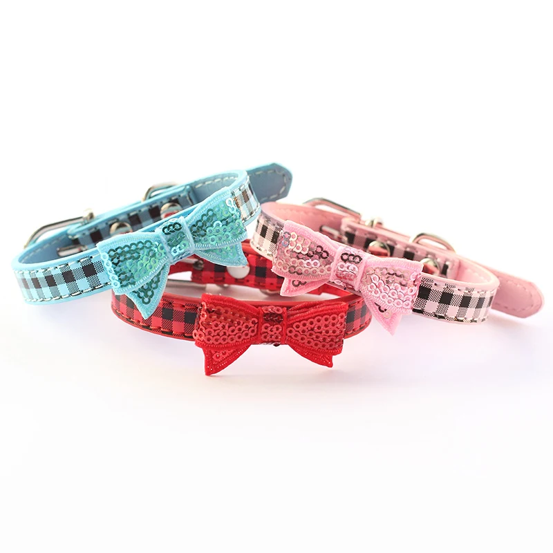 

Armi store Bling Bowknot Dog Collar Princess Leas Collars For Dogs Cat 41027 Pet Accessories