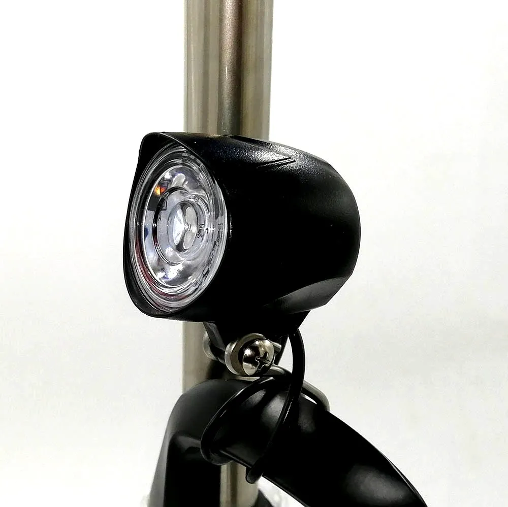 E Bike LED Light 36V 48V Bike Horn Waterproof Flashlight with Horn for Electric Bike Headlight Front Light Waterproof