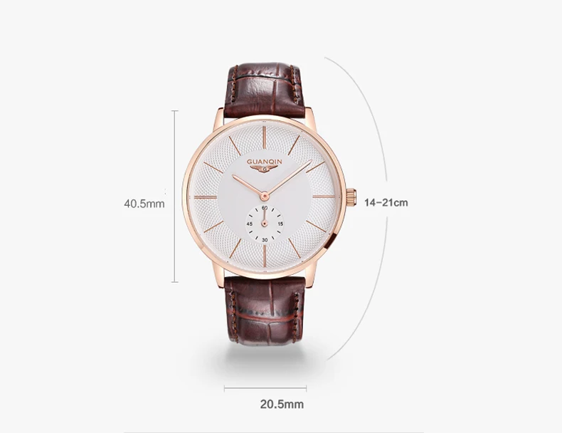 GUANQIN наручные часы Мужские кварцевые часы мужские лучший бренд класса люкс известный наручные часы Бизнес Кварцевые часы Relogio Masculino