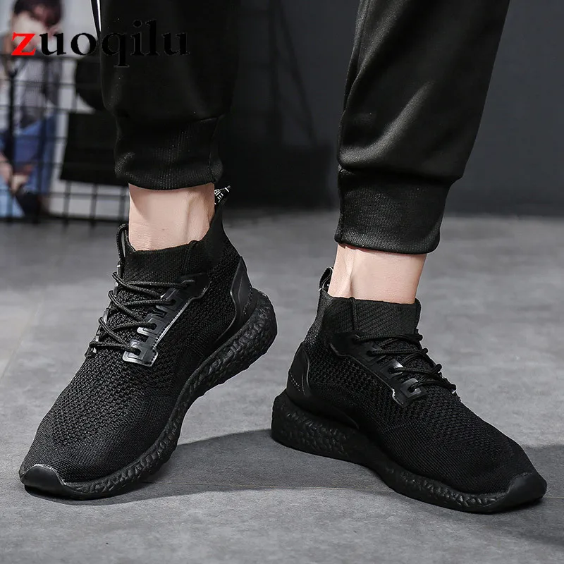 

casual men shoes breathable mesh shoes men casual sneakers high top shoes men flat footwear male tenis masculino adulto
