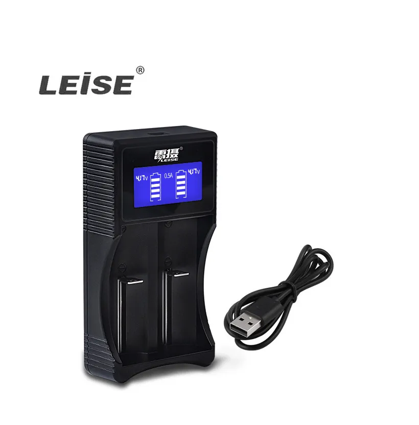 

LEISE 2 slots Battery Charger with LCD Display Universal Intelligent Charger For Li-ion NI-MH AA&AAA Battery USB Charging