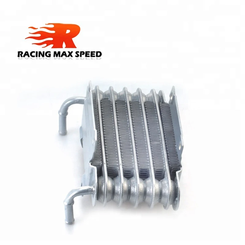 Universal Aluminum Racing Car Motorcycle Diesel Gasolin Small Engines Fuel Oil Cooler 8mm silver SO 01|Маслоохладители| |