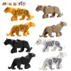 Animal Building Blocks Model Crocodile Leopard Educational Games Figure Brick Toys for Children Kids 2