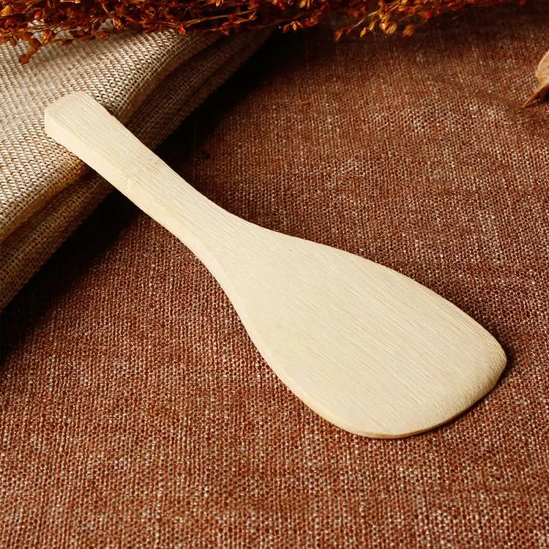 DIY деревянная лопатка для риса здоровый бамбук суши ложка кухонная посуда весло лопатка кухонные принадлежности#20