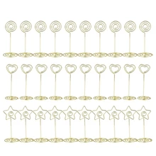 30 упаковок, держатель для карты, 3,3 дюймов, настольный, кольцо в форме сердца, логотип в виде созвездия, номер визитной карточки p