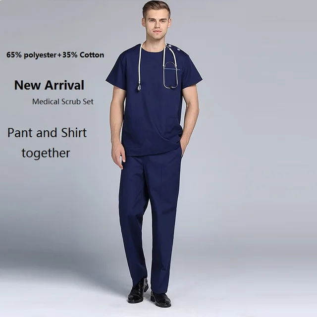 2018 Hospital Dental Clinic Male Doctor Short Sleeve Surgical Uniform