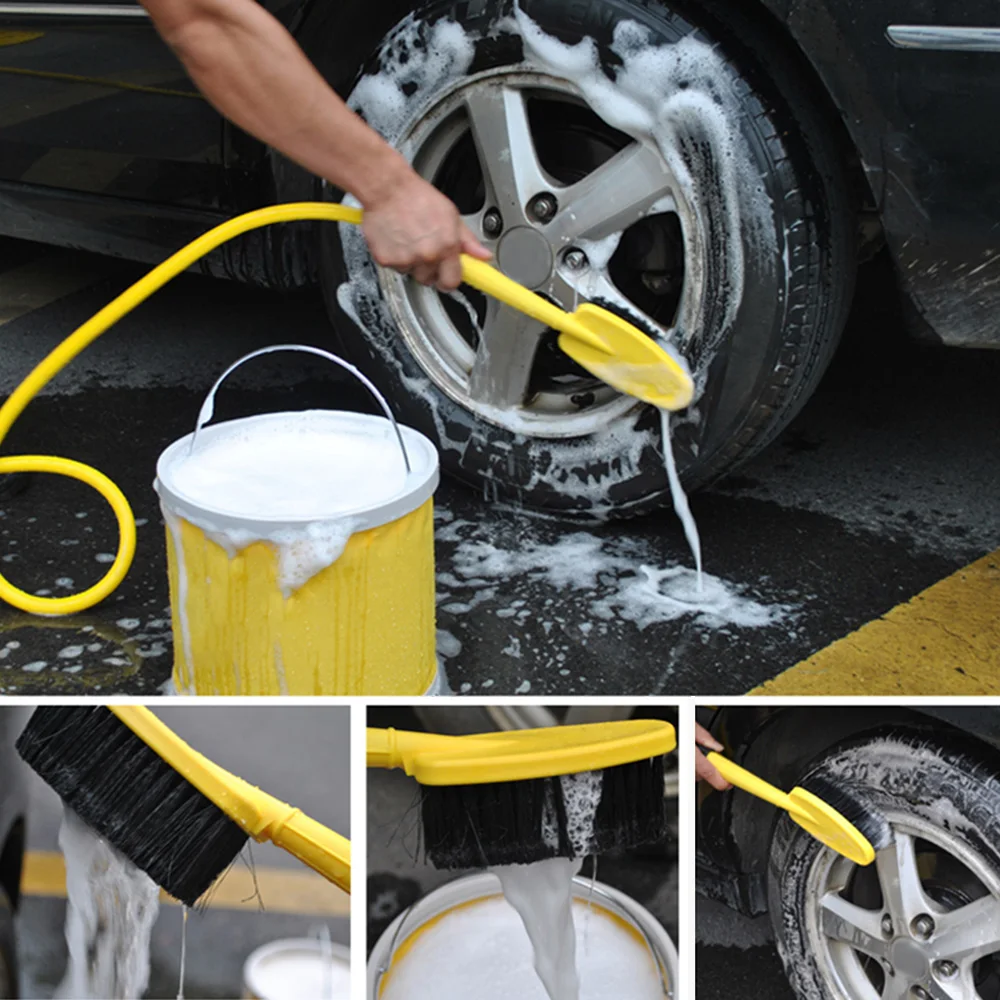 Автомойка Кисть для уборки машины щетка для воды спрей щетка с шлангом автомобильный адаптер