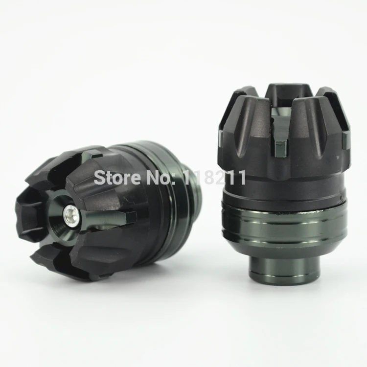 Для YAMAHA MT-01 MT-07 MT09 MT 09 MT01 MT 07 MT-09 Tracer переднее крыло рамки слайдер болта защита вилки - Цвет: Grey