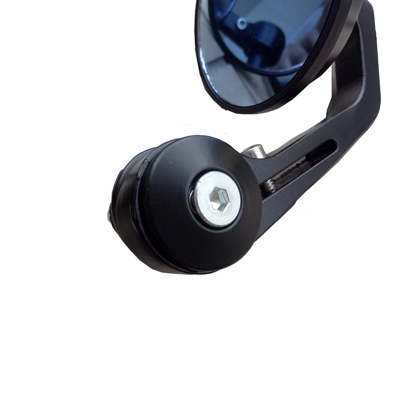 78 ( 22mm ) Motorcycle Mirror Round Handle Bar End Rear View Side Mirrors Moto Motorbike Scooters Rearview Blue Anti-glare (5)