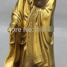 1" Удача китайская история бронза даосизма философа Лао-цзы Статуя
