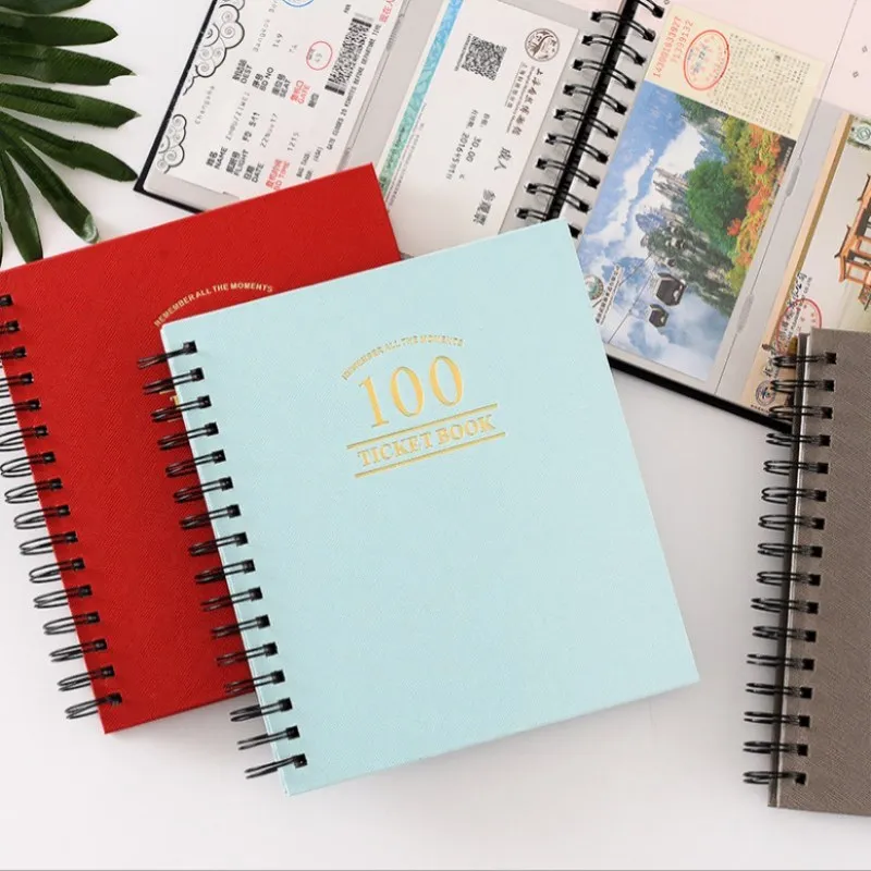

New DIY Album Concert Tickets Paper Money Collection Book PU Leather Paper Movie Tickets Collection Album Inset Photo Album