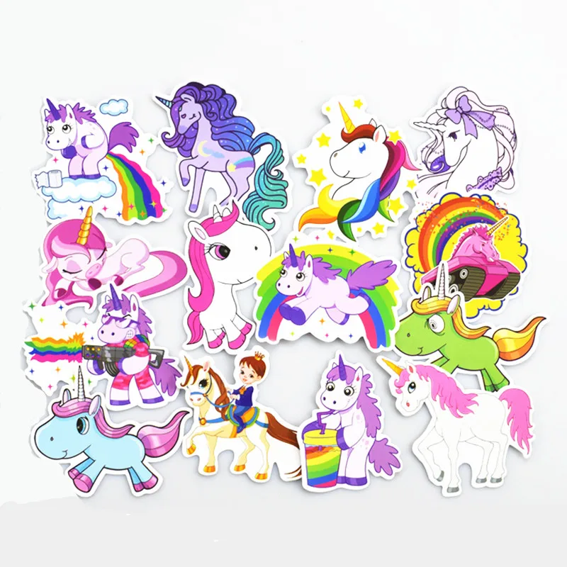 

30pcs Unicornio Stickers Unicorn Birthday Party Decorations Kids DIY Notebook Suitcase Baby Shower Gift DIY Decoration Supplies