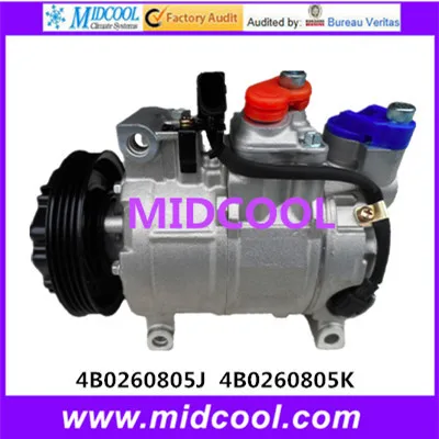 

HIGH QUALITY AUTO AC COMPRESSOR 6SEU12C FOR AUDI A6 OEM 4B0260805J 4B0260805K