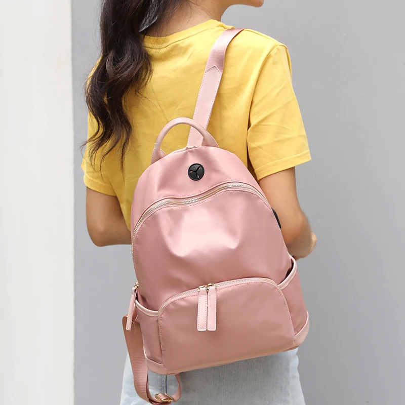 Модный женский водонепроницаемый нейлоновый рюкзак для девочек, Usb зарядка, школьные сумки, рюкзак для подростков, женский рюкзак для путешествий, Mochila Feminina
