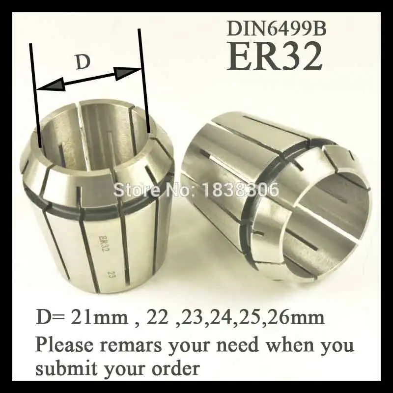 1pcs ER 32 ER32 Spring collet clamping tool collets drill chuck arbors for CNC milling lathe tool/milling cutter DIN 6499B