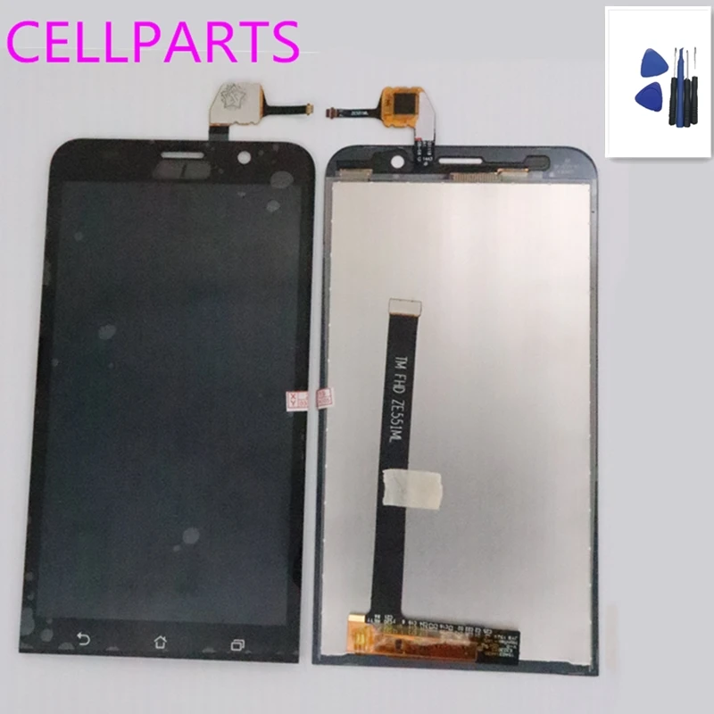 CELLPARTS ЖК для ASUS Zenfone 2 ZE551ML ЖК-дисплей сенсорный экран дигитайзер с рамкой Z00AD |