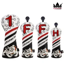 Гольф-мастер, чехлы на голову с деревянной головкой, драйвер бульдога/фарватер/Гибридный привод FW UT головные уборы,, черный