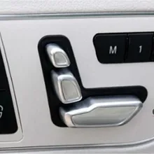 6 шт. Chrome регулировки сиденья переключатель Обложка для Mercedes Benz A, B, CLA, glа класс W246 W176 A180 A200 CLA45 GLA200