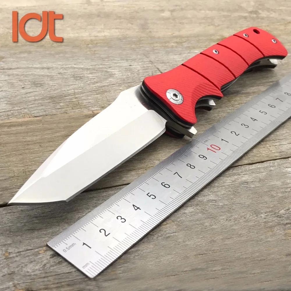 

LDT LM0061 folding Knife 9Cr18Mov Blade G10 Handle Camping Hunting Survival Knife Outdoor Pocket Tactical Milutary Knife Tool