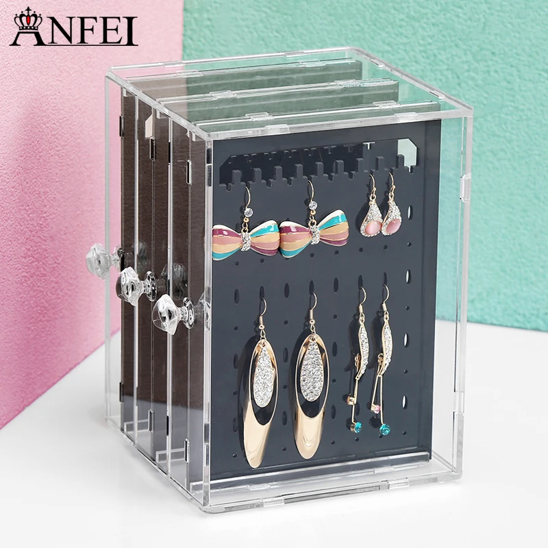 

Earrings Display Acrylics Jewelry Box For Earring Jewelry Display Jewelry Organizer Box Earring Storage Display Drawer C220