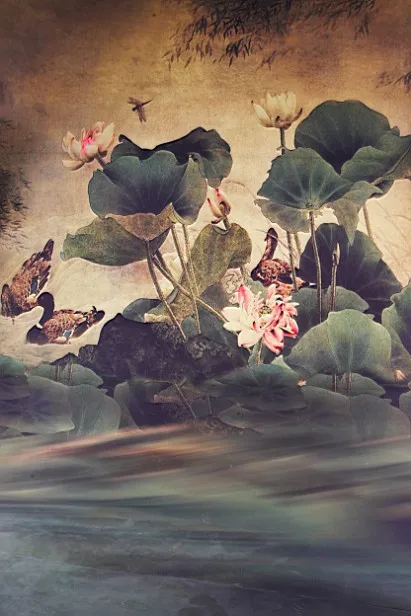 6 5ft Panjang 5ft Lebar Paiting Imbang Capung Bunga