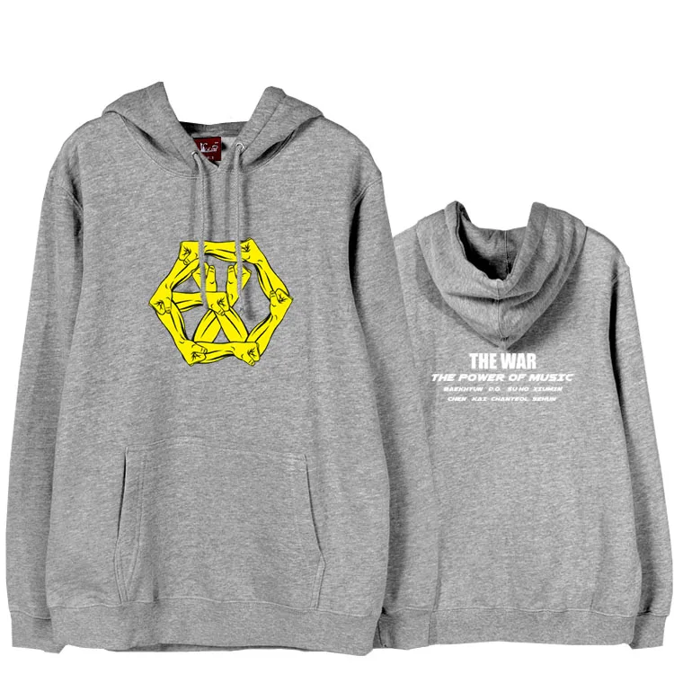 2 Альбом Ехо the war the power of music logo пуловер с рисунком толстовки для любителей kpop осенне-зимняя свободная флисовая толстовка - Цвет: 2