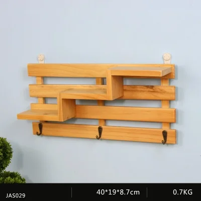 OUSSIRRO лестничная стойка настенная подвесная деревянная полка крючок для спальни гостиной украшения L2122 - Цвет: JAS029
