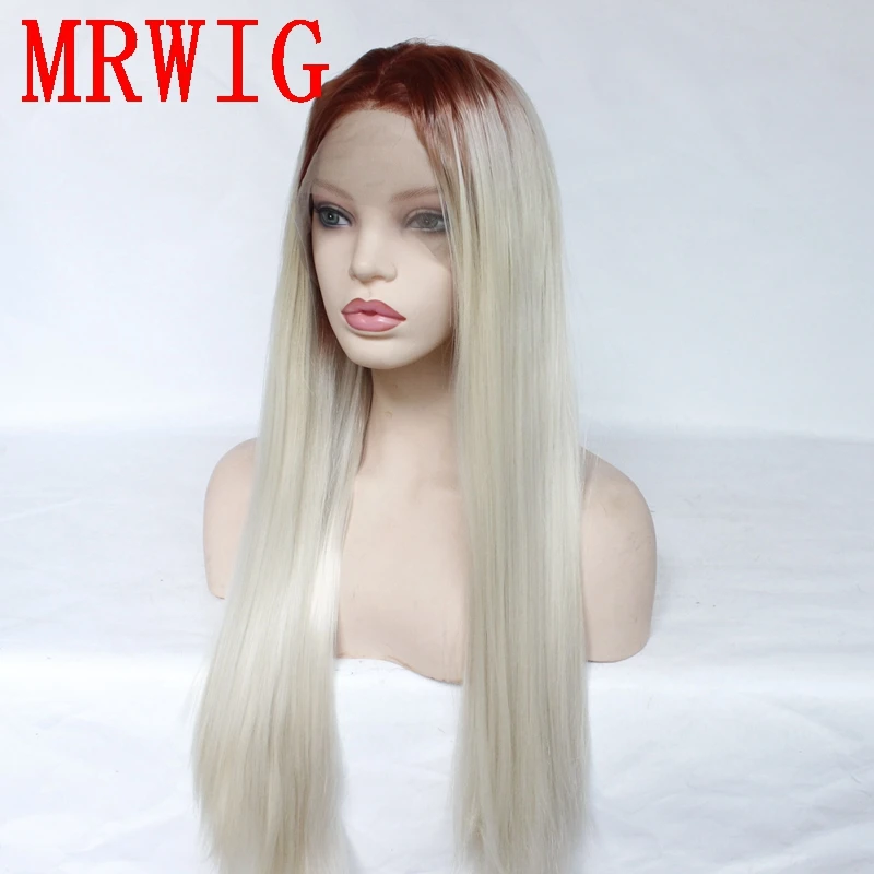 MRWIG 12 дюймов 150% плотность коричневый Омбре светлые волосы цвет прямой