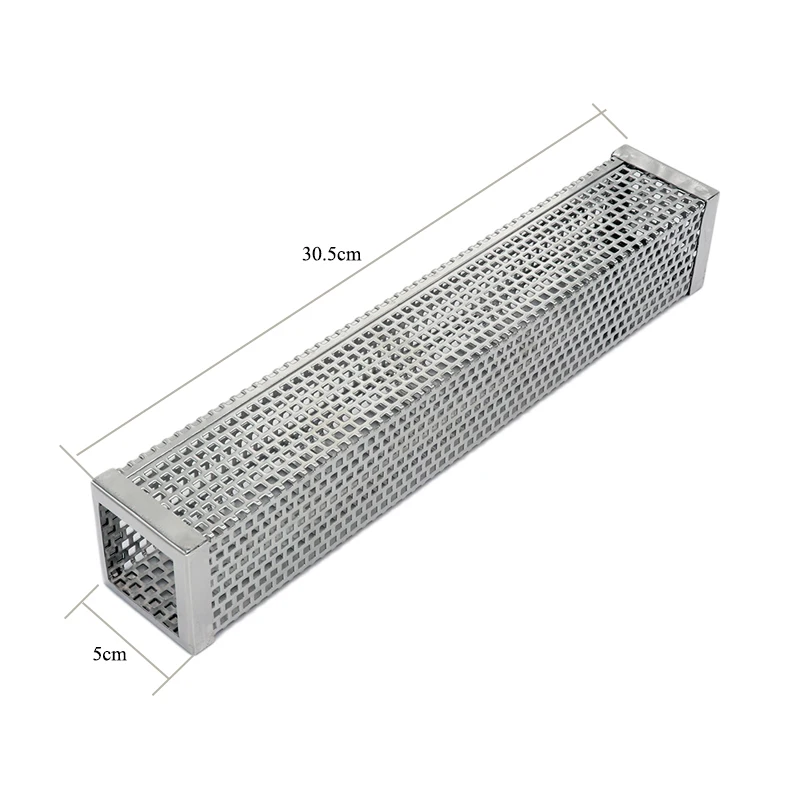 Трубка курильщика гранул, 1" перфорированная нержавеющая сталь барбекю генератор дыма, чтобы добавить вкус дыма ко всем приготовленным на гриле продуктам