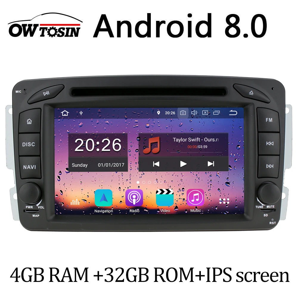 Best Android 8.0 Octa Core Car DVD Player For Mercedes Benz C Class W203 S203 C180 C200 C220 C230 C240 C270 C280 C300 Car Radio GPS 0