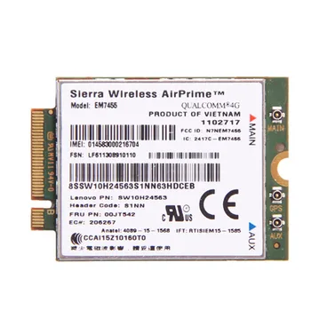 

Sierra Wireless EM7455 4G LTE Gobi6000 Qualcomm Wireless LTE FDD WWAN IBM FRU:00JT542 for Lenovo T460 T460p L560 Yoga 260 P50